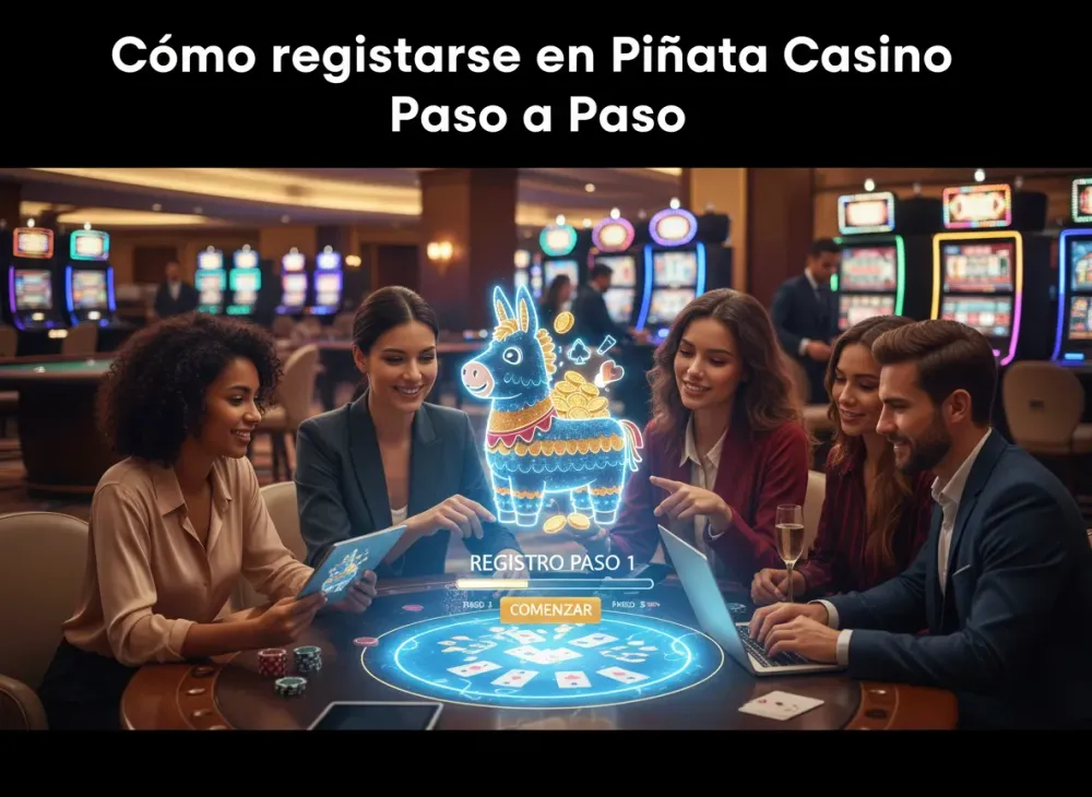 Cómo registrarse en piñata casino pinata paso a paso